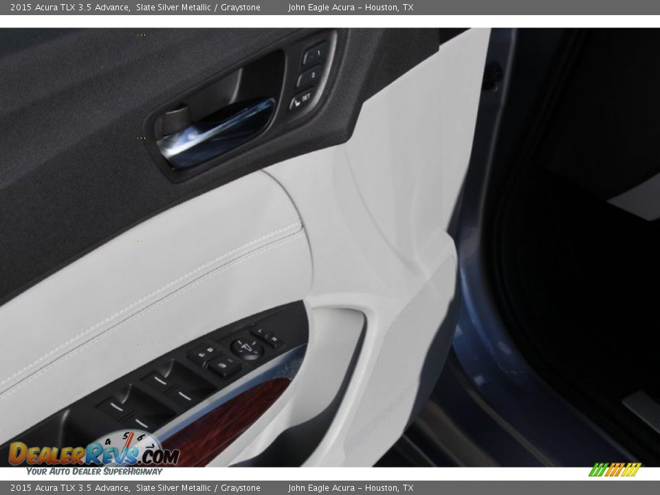 2015 Acura TLX 3.5 Advance Slate Silver Metallic / Graystone Photo #22