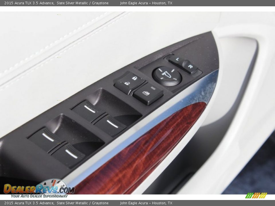 2015 Acura TLX 3.5 Advance Slate Silver Metallic / Graystone Photo #24