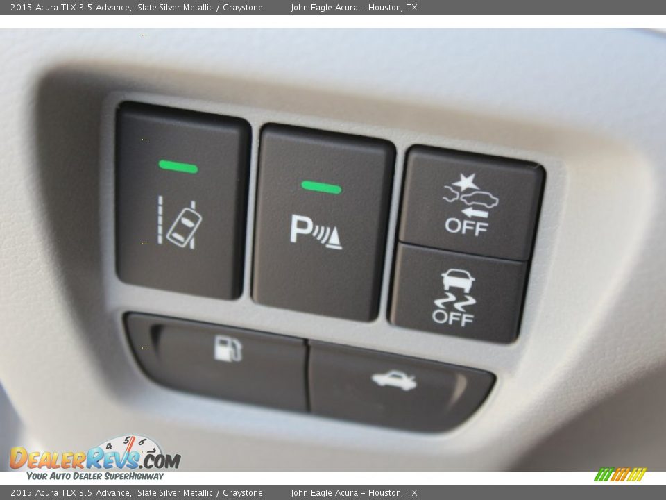 2015 Acura TLX 3.5 Advance Slate Silver Metallic / Graystone Photo #28