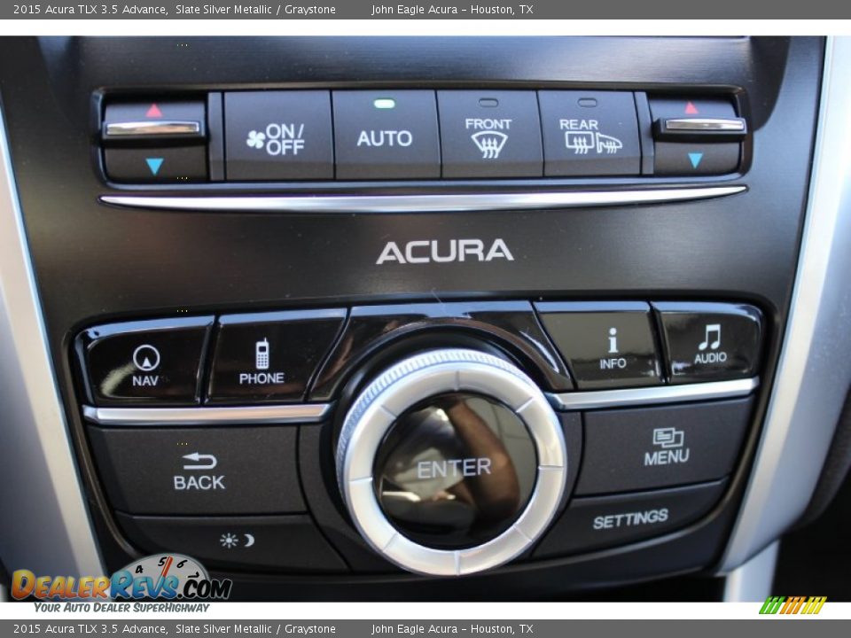2015 Acura TLX 3.5 Advance Slate Silver Metallic / Graystone Photo #32
