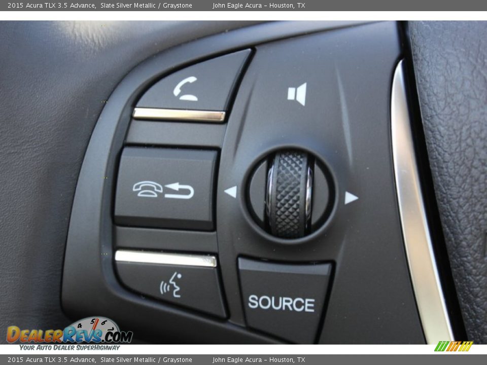 2015 Acura TLX 3.5 Advance Slate Silver Metallic / Graystone Photo #36