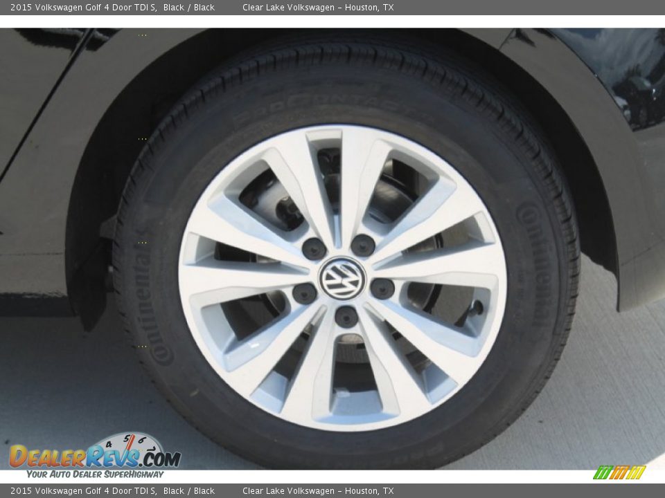 2015 Volkswagen Golf 4 Door TDI S Black / Black Photo #6