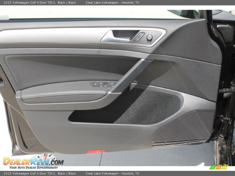 2015 Volkswagen Golf 4 Door TDI S Black / Black Photo #9