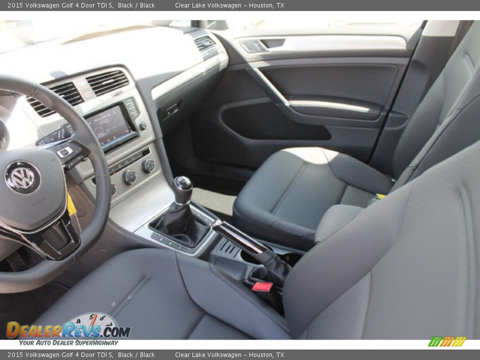 2015 Volkswagen Golf 4 Door TDI S Black / Black Photo #11