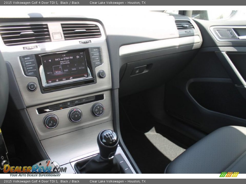 2015 Volkswagen Golf 4 Door TDI S Black / Black Photo #13