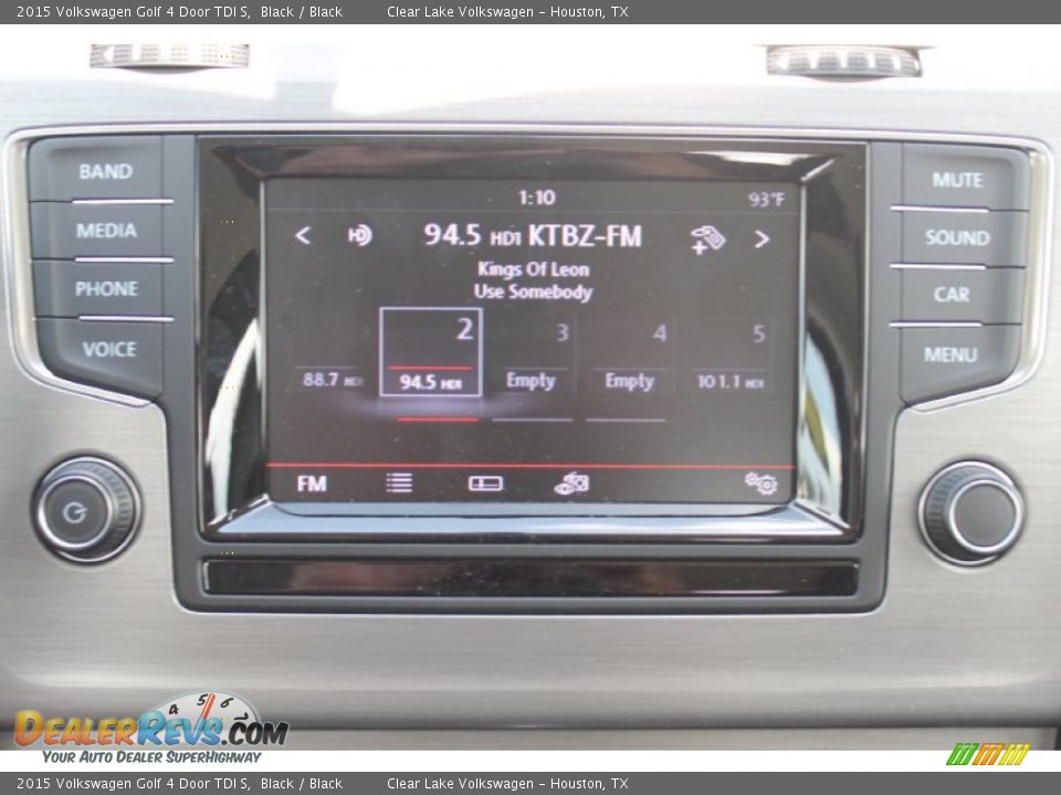 2015 Volkswagen Golf 4 Door TDI S Black / Black Photo #15