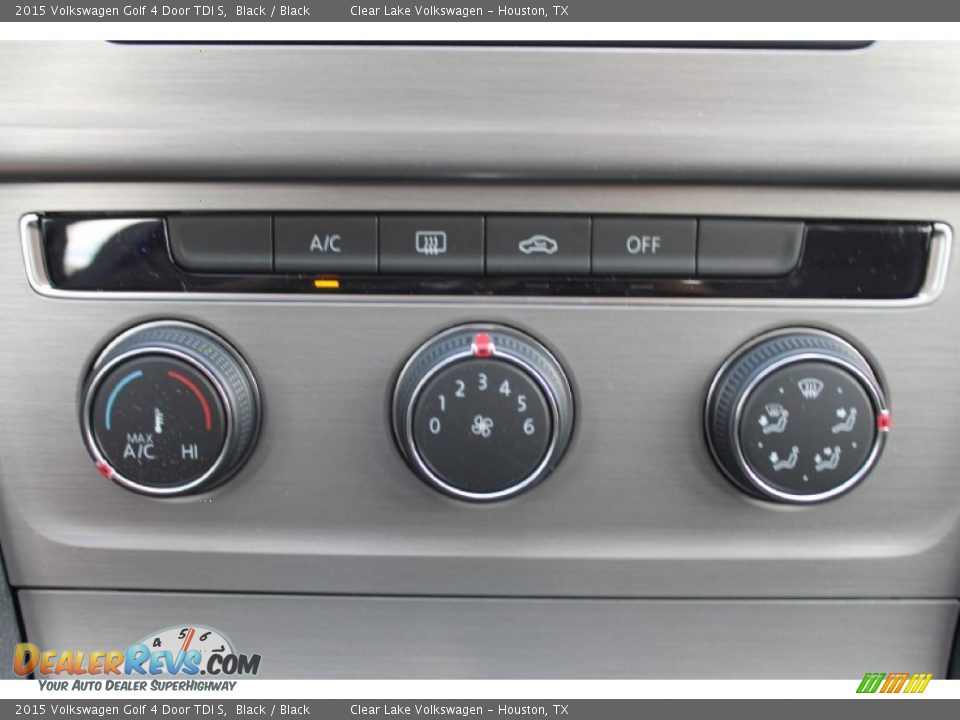 2015 Volkswagen Golf 4 Door TDI S Black / Black Photo #16