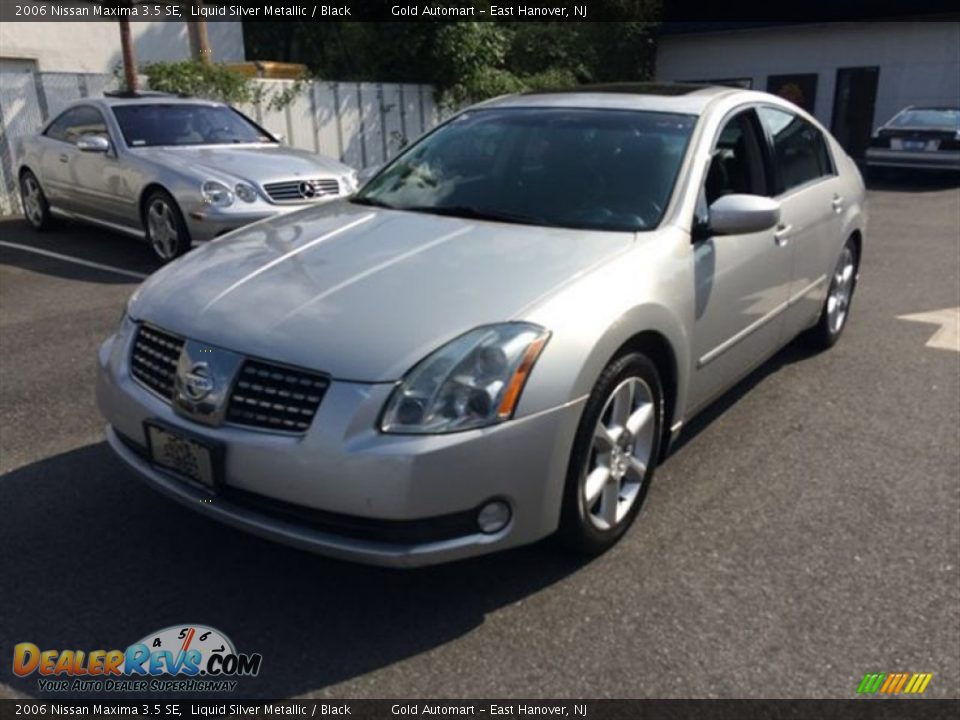2006 Nissan Maxima 3.5 SE Liquid Silver Metallic / Black Photo #1