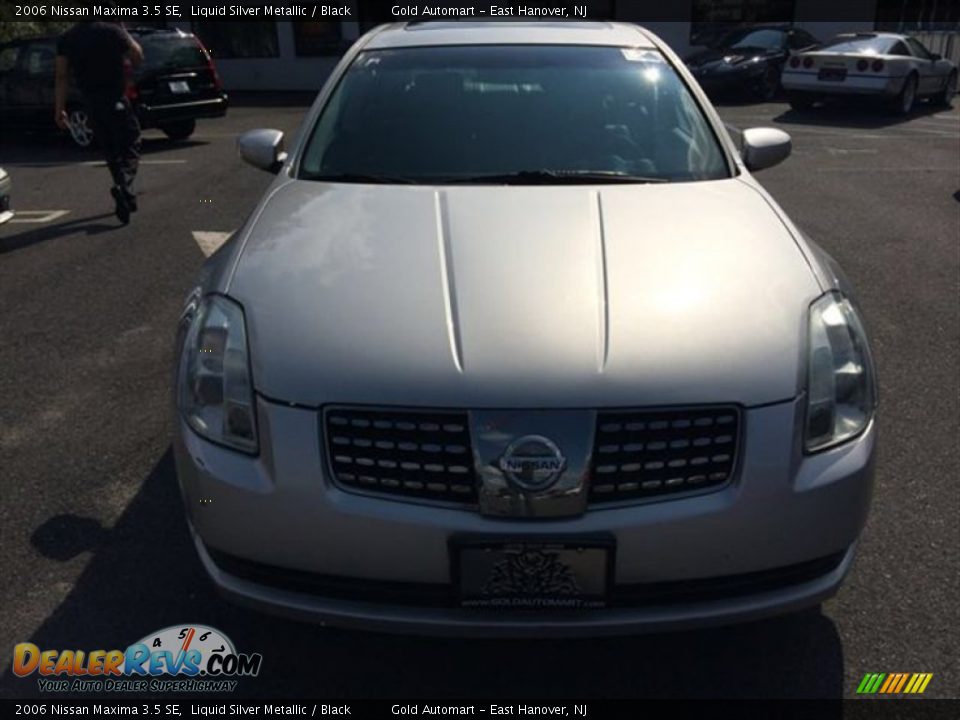 2006 Nissan Maxima 3.5 SE Liquid Silver Metallic / Black Photo #2