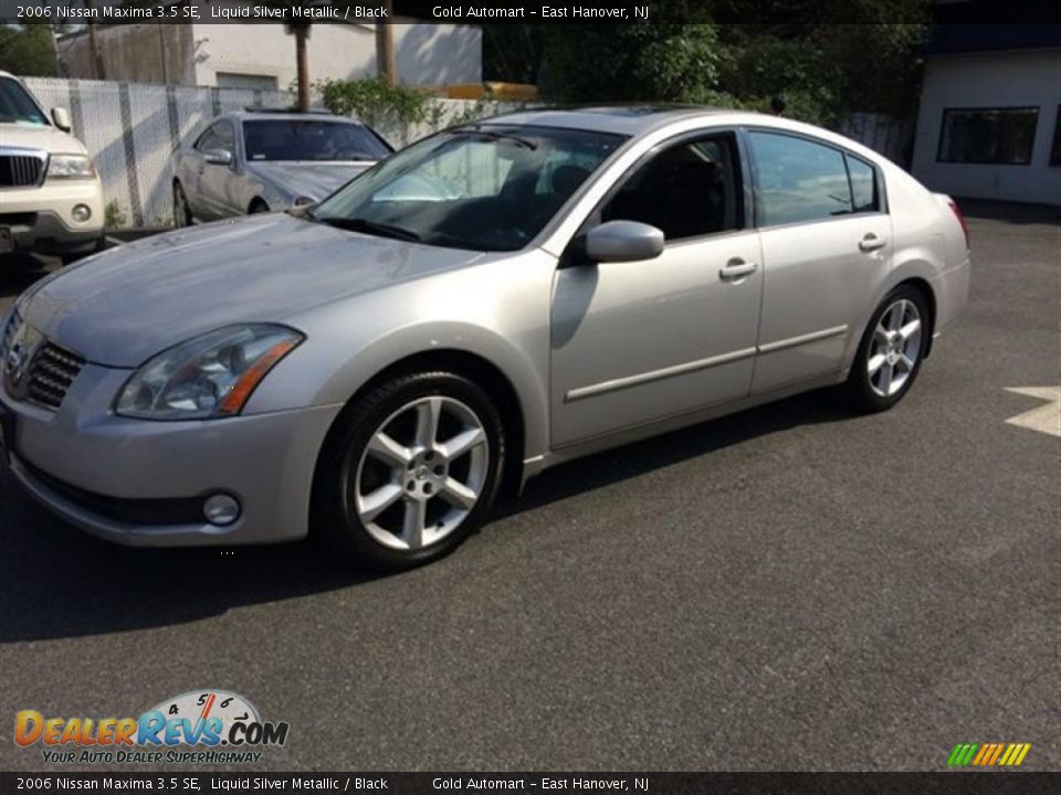 2006 Nissan Maxima 3.5 SE Liquid Silver Metallic / Black Photo #3