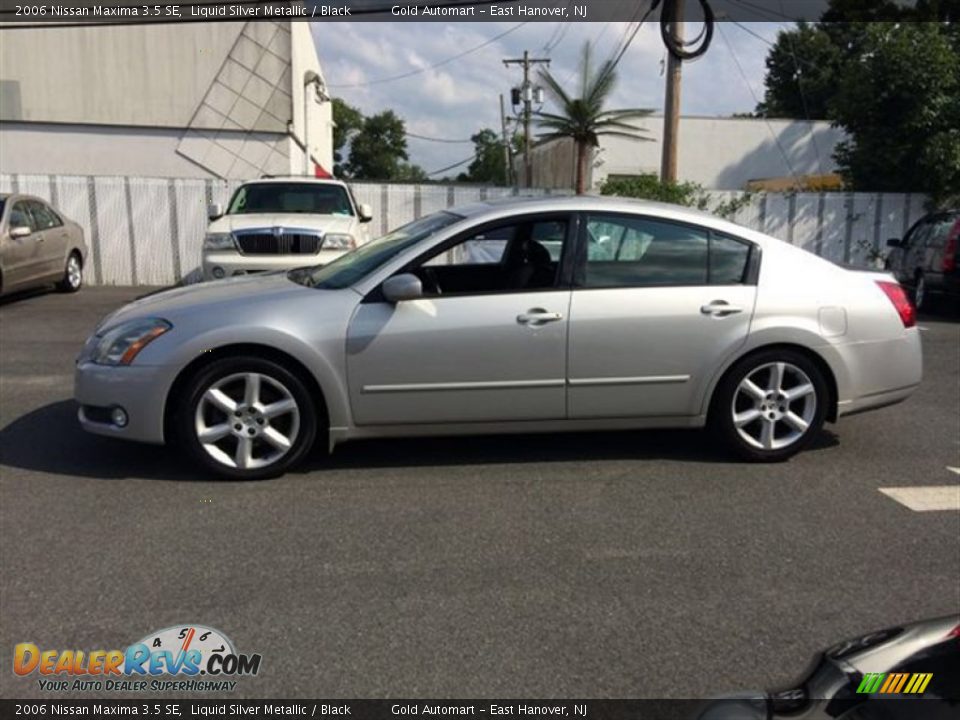 2006 Nissan Maxima 3.5 SE Liquid Silver Metallic / Black Photo #4