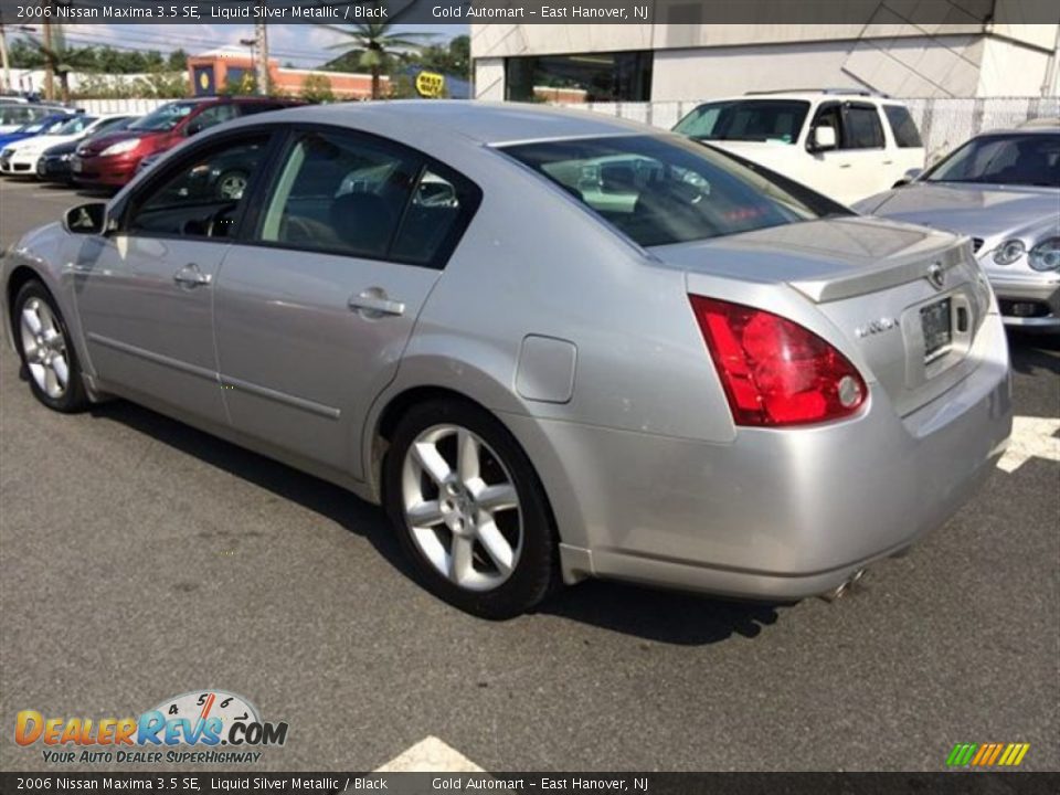 2006 Nissan Maxima 3.5 SE Liquid Silver Metallic / Black Photo #5