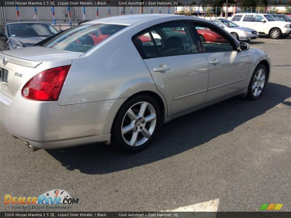 2006 Nissan Maxima 3.5 SE Liquid Silver Metallic / Black Photo #6