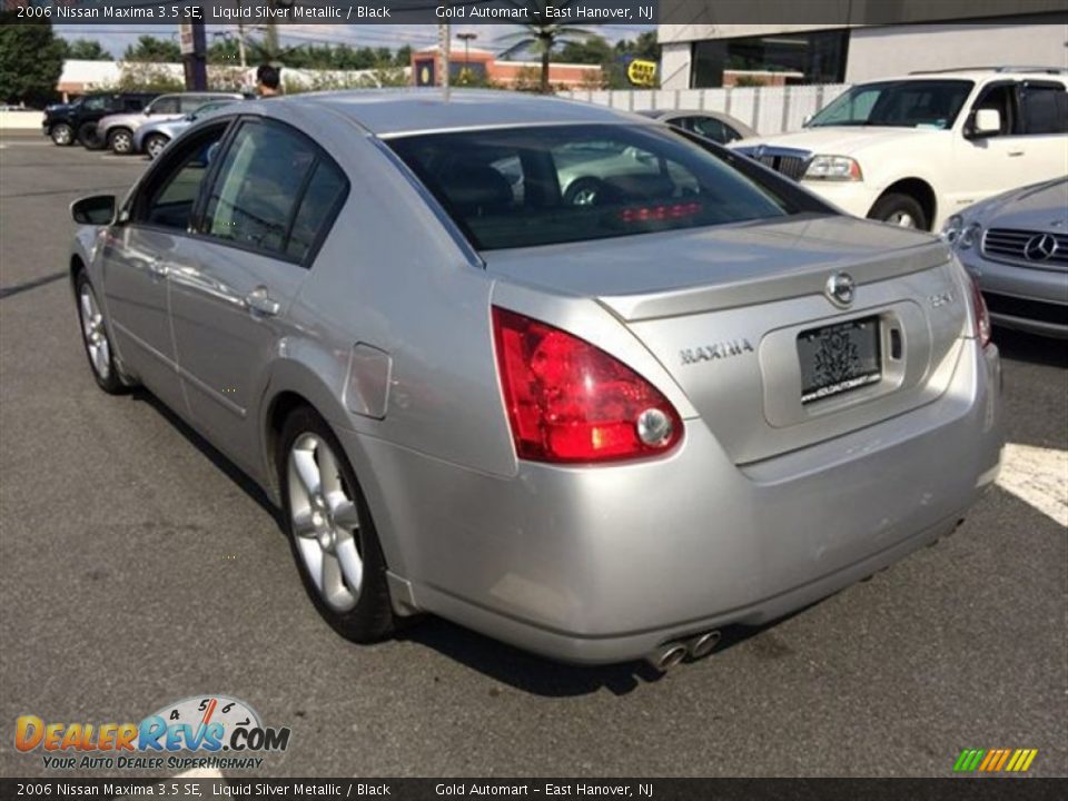 2006 Nissan Maxima 3.5 SE Liquid Silver Metallic / Black Photo #7
