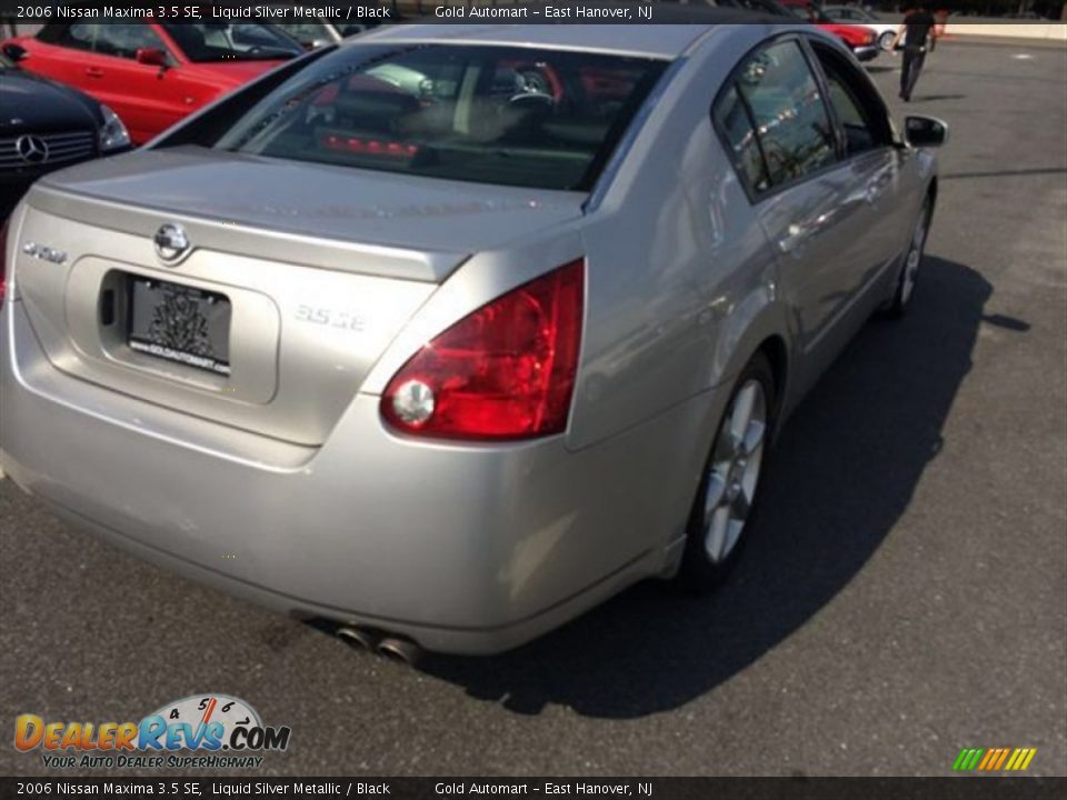 2006 Nissan Maxima 3.5 SE Liquid Silver Metallic / Black Photo #9
