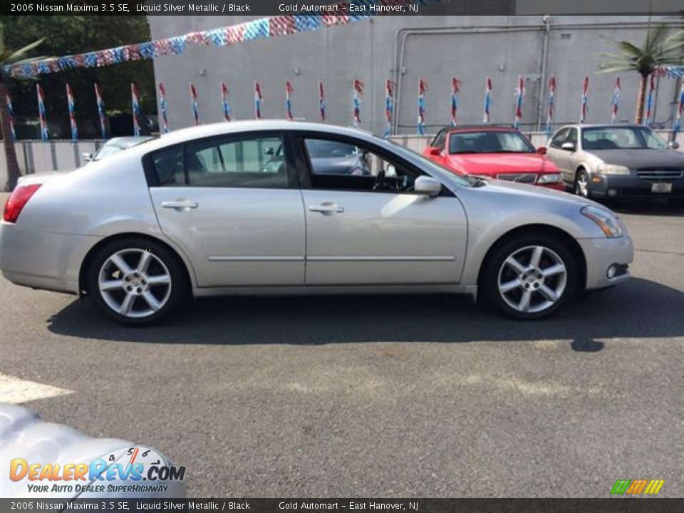 2006 Nissan Maxima 3.5 SE Liquid Silver Metallic / Black Photo #10