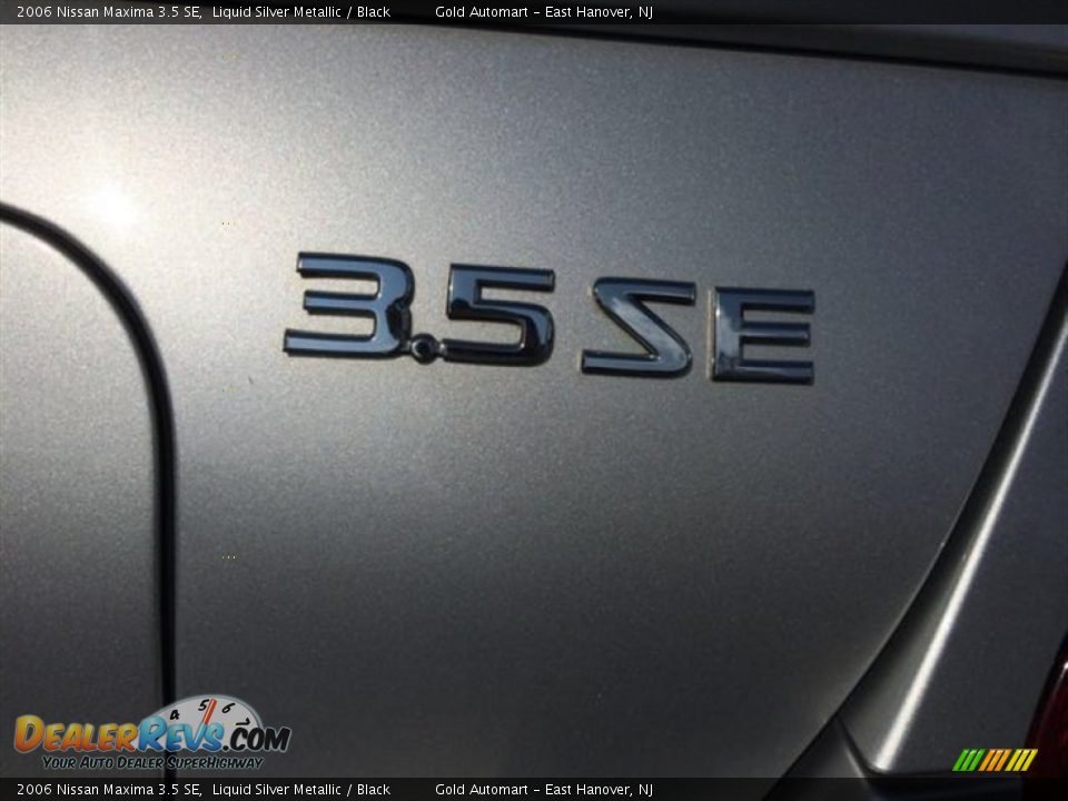 2006 Nissan Maxima 3.5 SE Liquid Silver Metallic / Black Photo #11