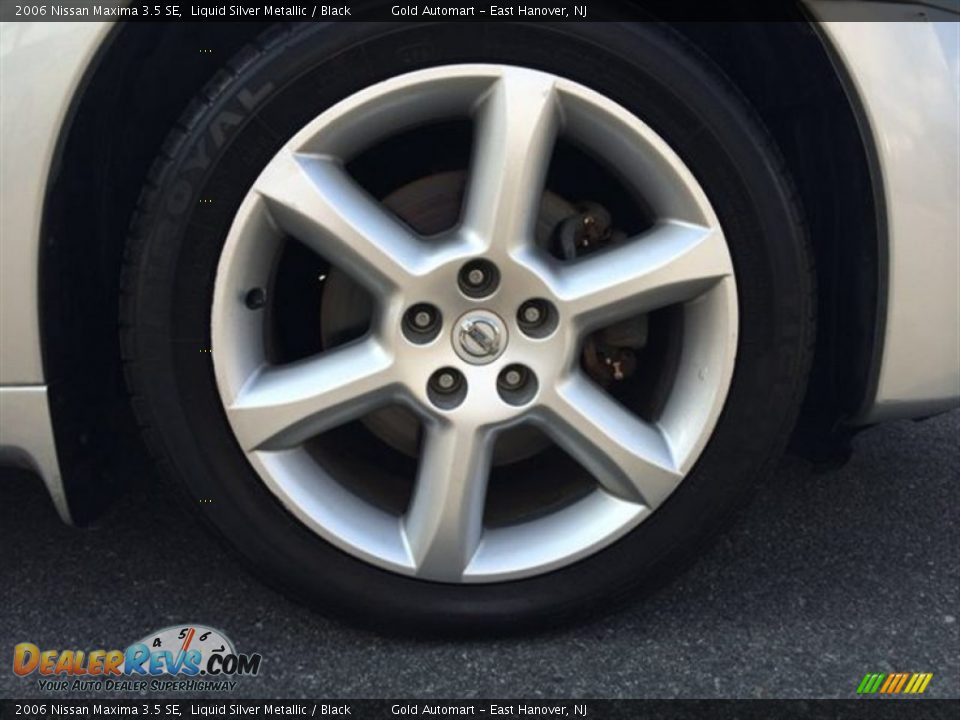 2006 Nissan Maxima 3.5 SE Liquid Silver Metallic / Black Photo #12