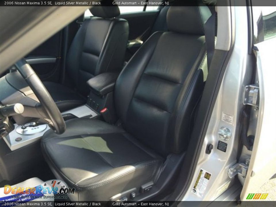 2006 Nissan Maxima 3.5 SE Liquid Silver Metallic / Black Photo #16