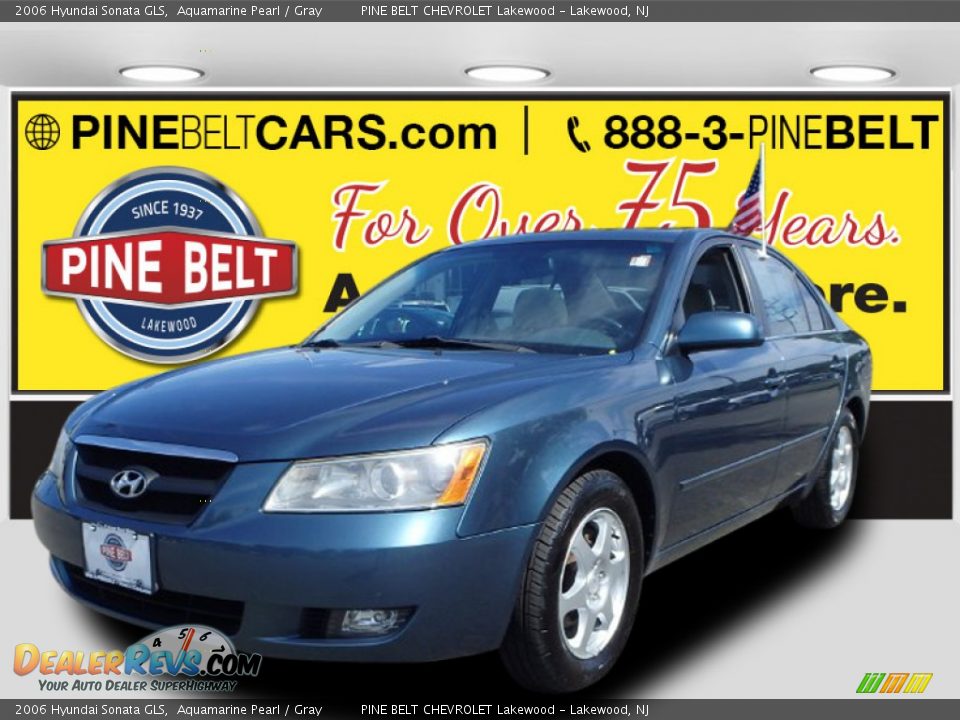 2006 Hyundai Sonata GLS Aquamarine Pearl / Gray Photo #1