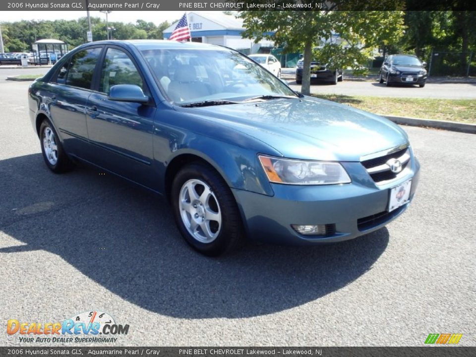 2006 Hyundai Sonata GLS Aquamarine Pearl / Gray Photo #3