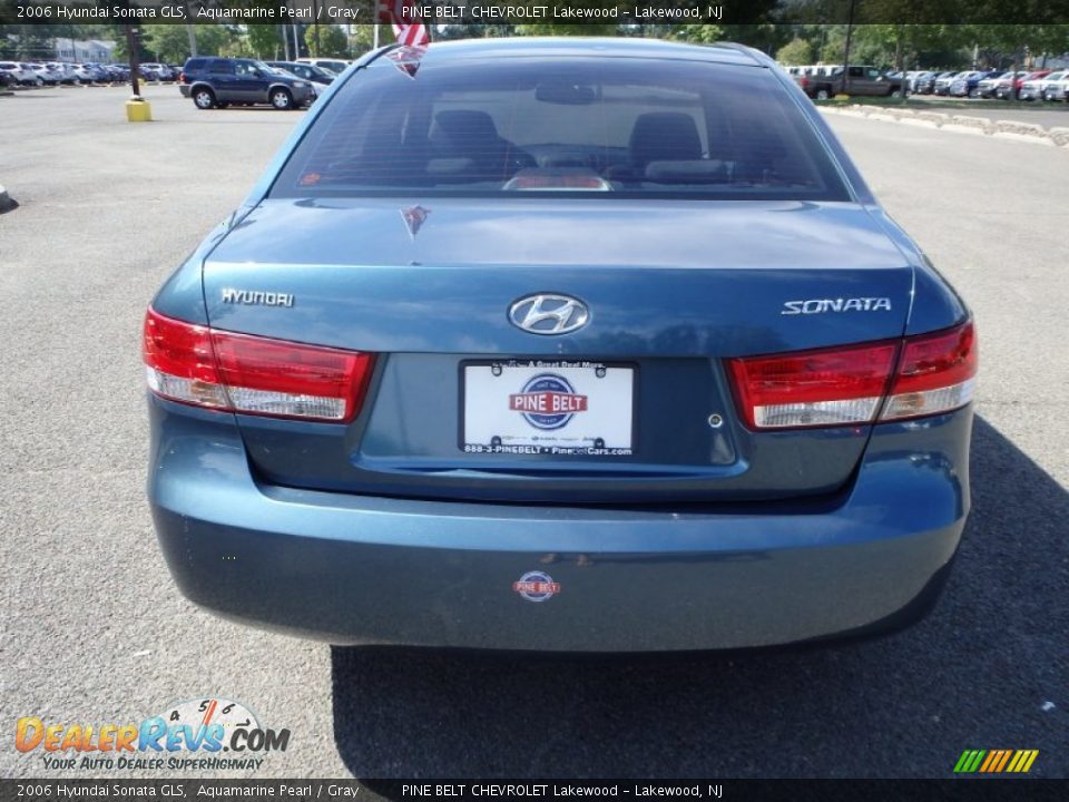 2006 Hyundai Sonata GLS Aquamarine Pearl / Gray Photo #6