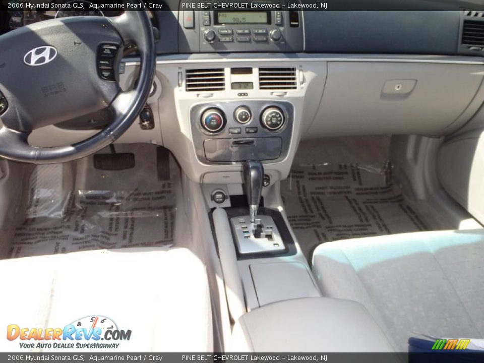 2006 Hyundai Sonata GLS Aquamarine Pearl / Gray Photo #14