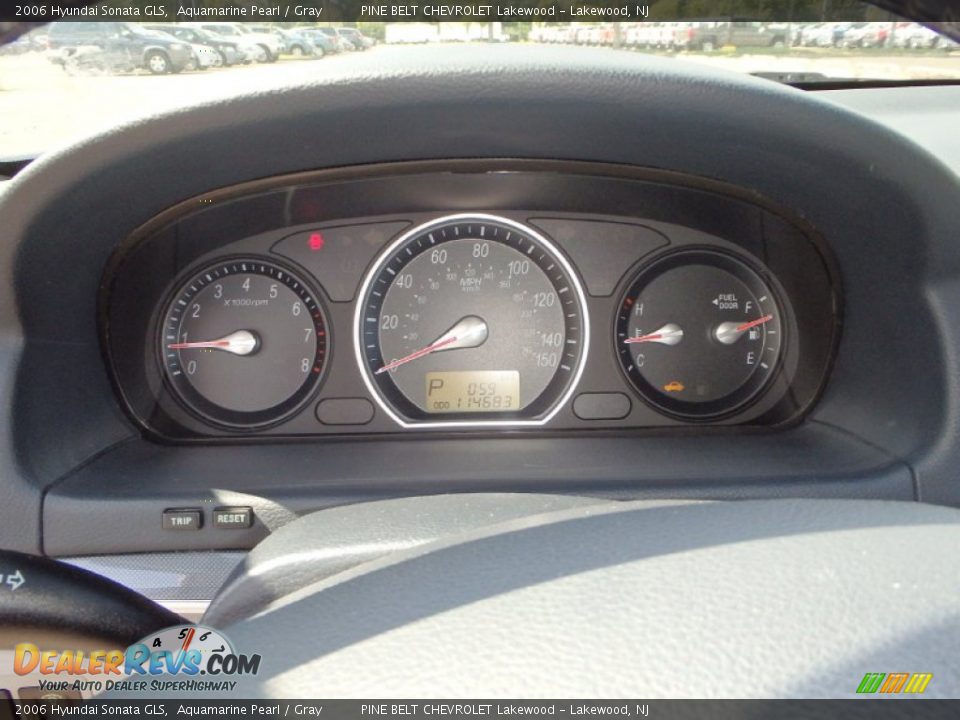 2006 Hyundai Sonata GLS Aquamarine Pearl / Gray Photo #16