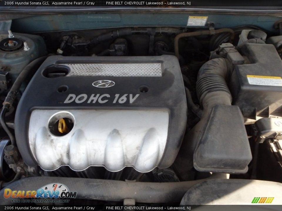 2006 Hyundai Sonata GLS Aquamarine Pearl / Gray Photo #18