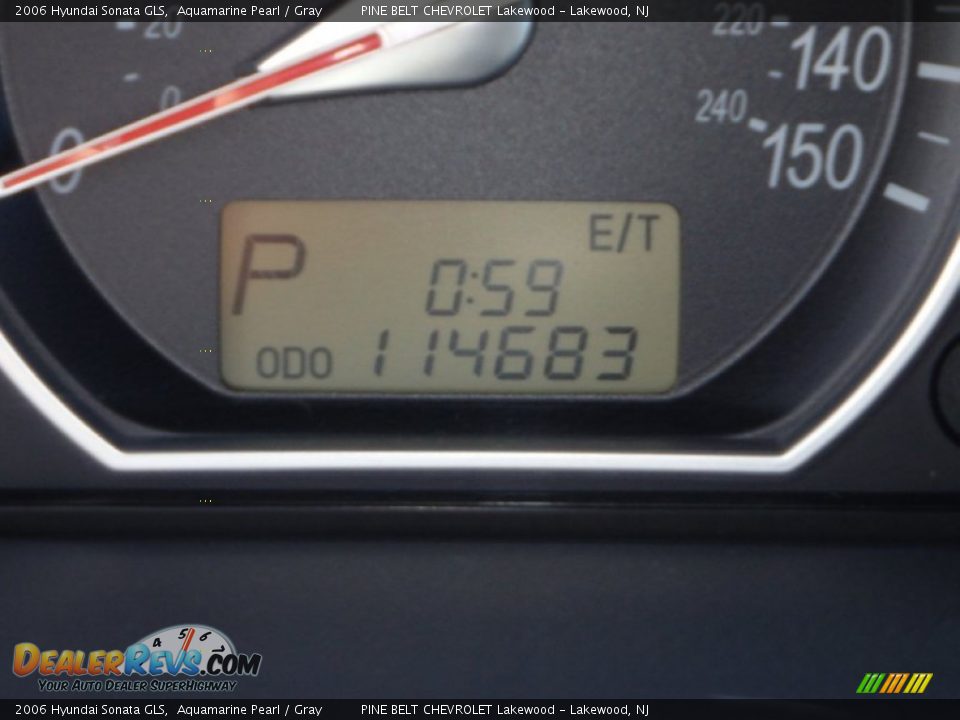 2006 Hyundai Sonata GLS Aquamarine Pearl / Gray Photo #25