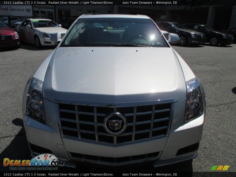 2013 Cadillac CTS 3.0 Sedan Radiant Silver Metallic / Light Titanium/Ebony Photo #9