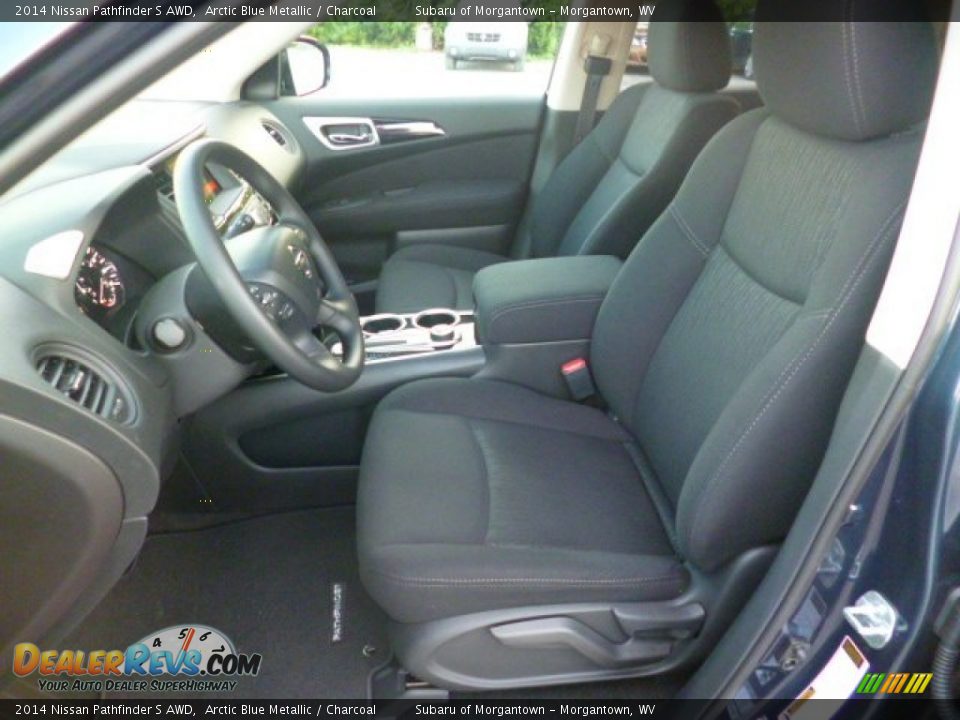 2014 Nissan Pathfinder S AWD Arctic Blue Metallic / Charcoal Photo #14