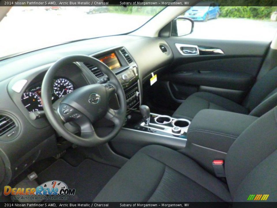 2014 Nissan Pathfinder S AWD Arctic Blue Metallic / Charcoal Photo #15