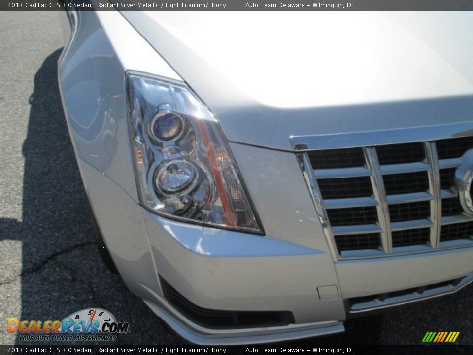 2013 Cadillac CTS 3.0 Sedan Radiant Silver Metallic / Light Titanium/Ebony Photo #27