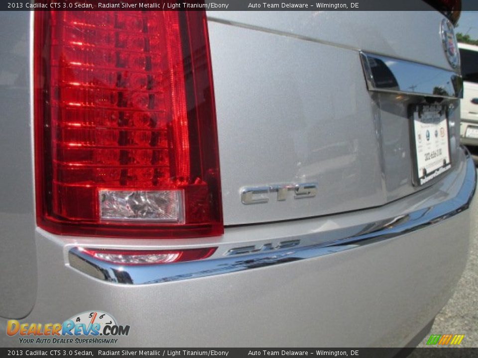 2013 Cadillac CTS 3.0 Sedan Radiant Silver Metallic / Light Titanium/Ebony Photo #29