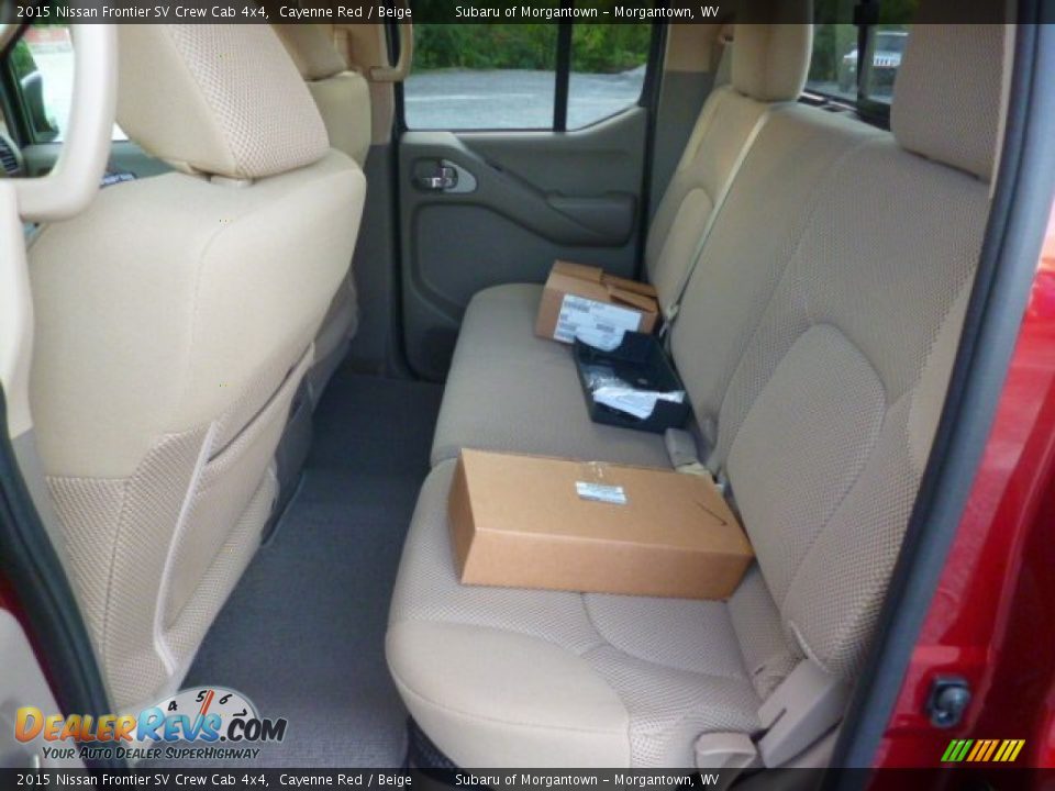 2015 Nissan Frontier SV Crew Cab 4x4 Cayenne Red / Beige Photo #13
