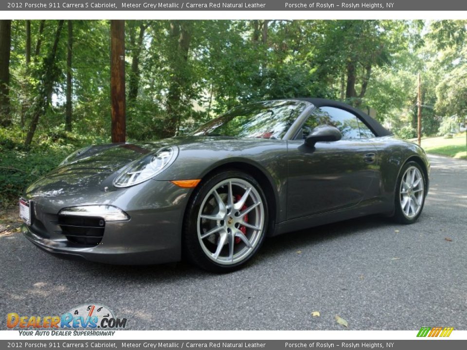 2012 Porsche 911 Carrera S Cabriolet Meteor Grey Metallic / Carrera Red Natural Leather Photo #1
