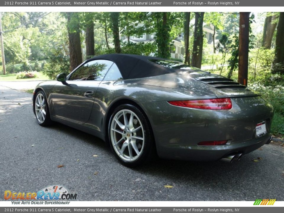 2012 Porsche 911 Carrera S Cabriolet Meteor Grey Metallic / Carrera Red Natural Leather Photo #4