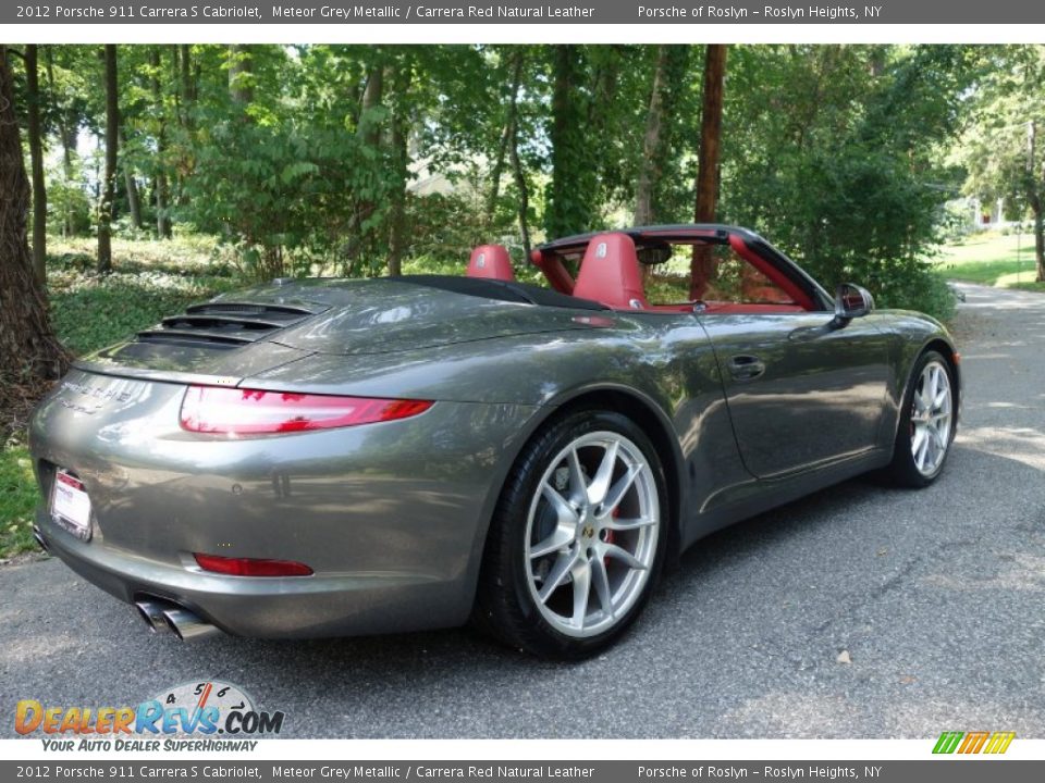 2012 Porsche 911 Carrera S Cabriolet Meteor Grey Metallic / Carrera Red Natural Leather Photo #6