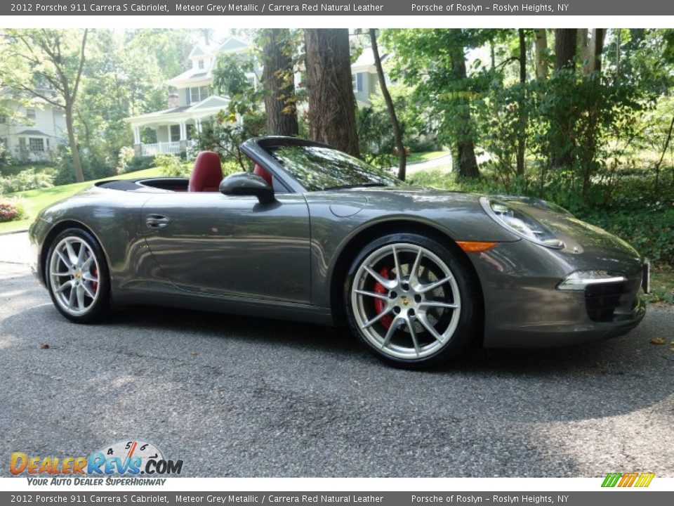 2012 Porsche 911 Carrera S Cabriolet Meteor Grey Metallic / Carrera Red Natural Leather Photo #8