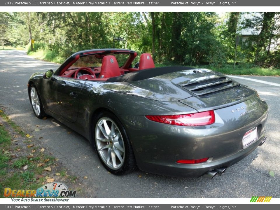 2012 Porsche 911 Carrera S Cabriolet Meteor Grey Metallic / Carrera Red Natural Leather Photo #9