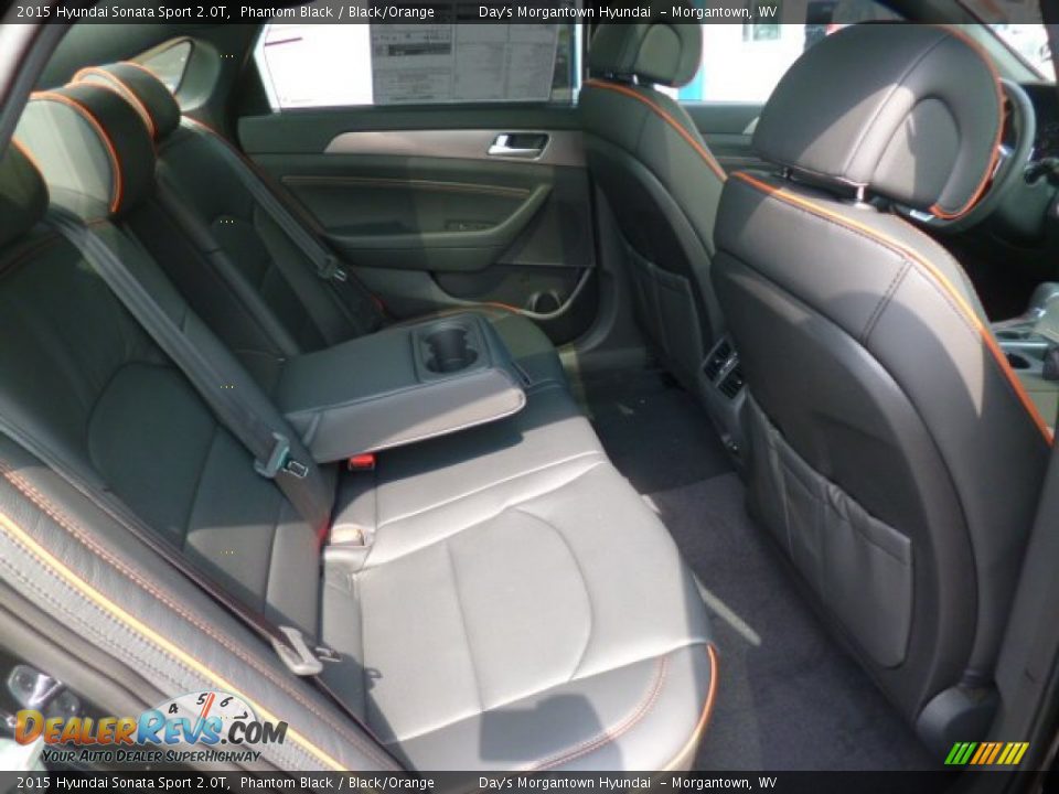 Rear Seat of 2015 Hyundai Sonata Sport 2.0T Photo #12