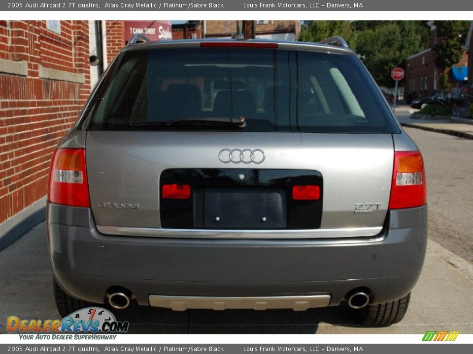 2005 Audi Allroad 2.7T quattro Atlas Gray Metallic / Platinum/Sabre Black Photo #8