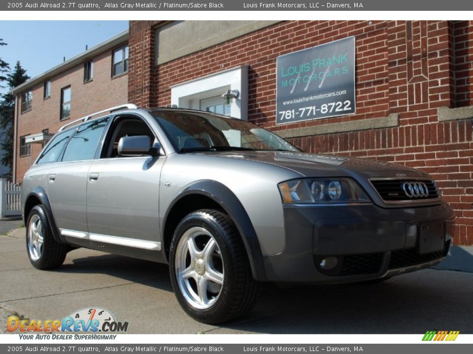 2005 Audi Allroad 2.7T quattro Atlas Gray Metallic / Platinum/Sabre Black Photo #10