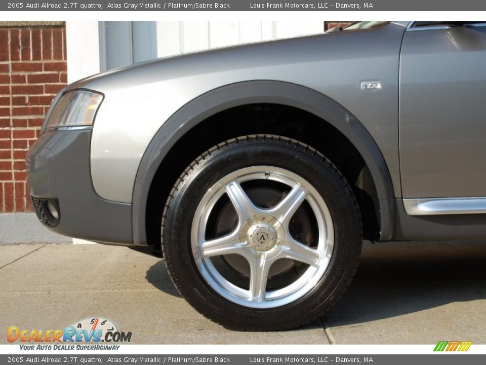 2005 Audi Allroad 2.7T quattro Atlas Gray Metallic / Platinum/Sabre Black Photo #23