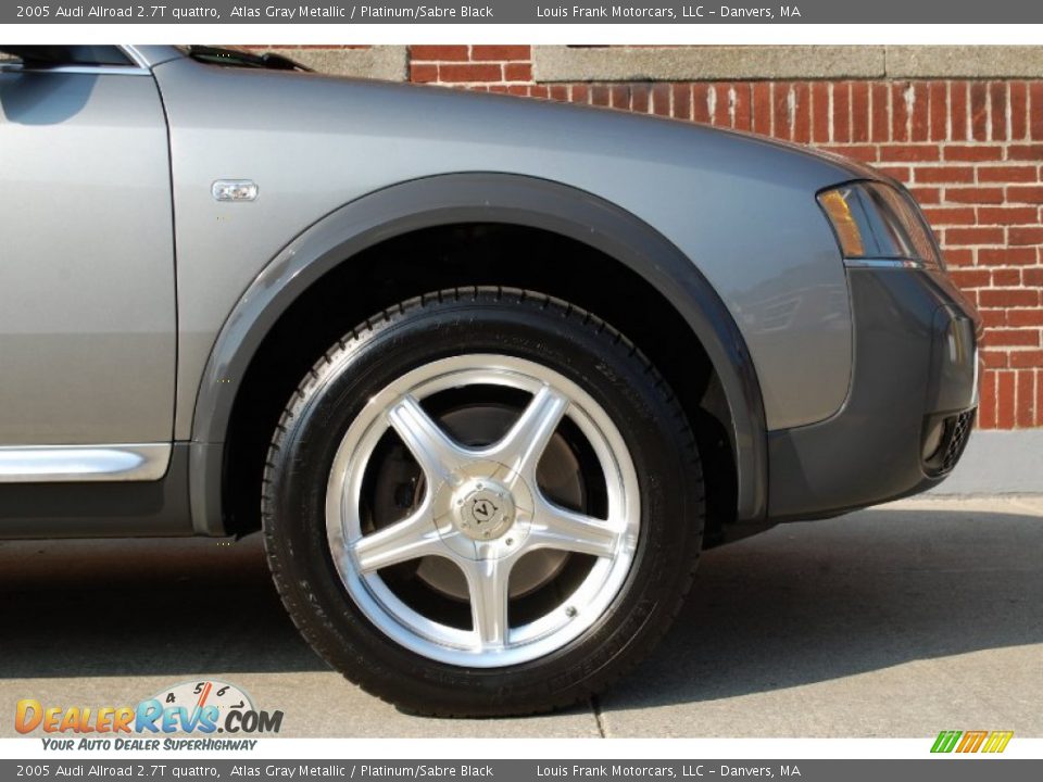 2005 Audi Allroad 2.7T quattro Atlas Gray Metallic / Platinum/Sabre Black Photo #24