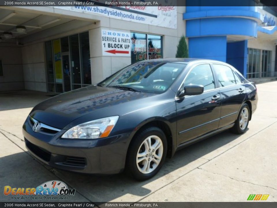 2006 Honda Accord SE Sedan Graphite Pearl / Gray Photo #1