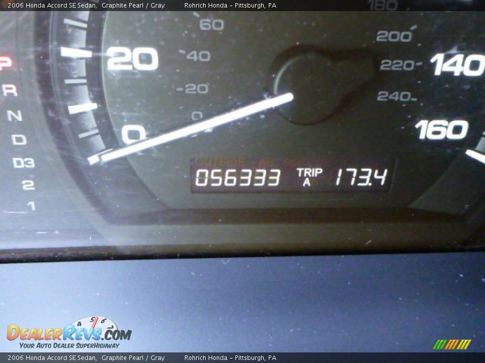 2006 Honda Accord SE Sedan Graphite Pearl / Gray Photo #9