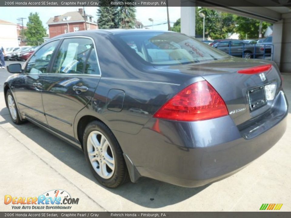 2006 Honda Accord SE Sedan Graphite Pearl / Gray Photo #10