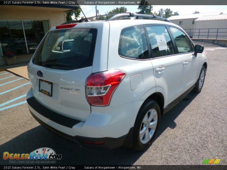 2015 Subaru Forester 2.5i Satin White Pearl / Gray Photo #7